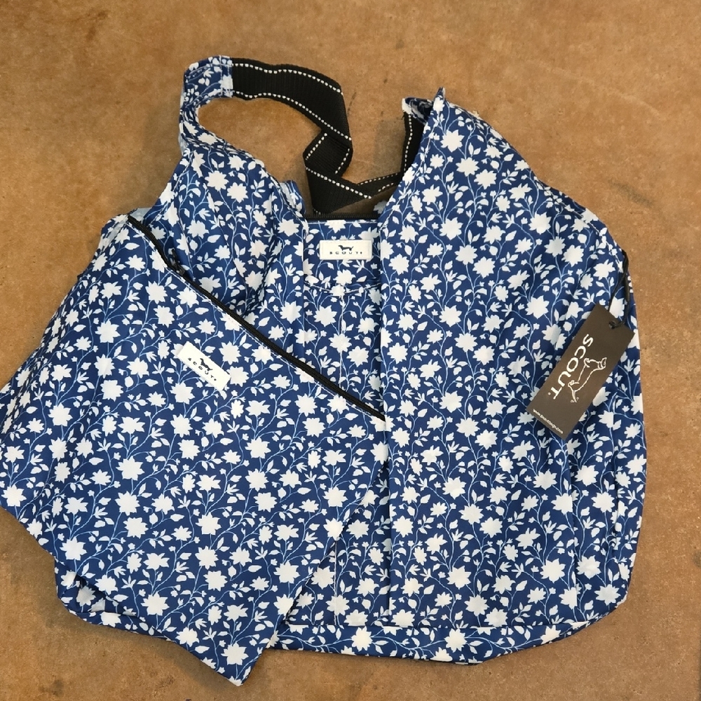 Scout Floral Blue and White Tote